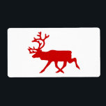 Red Reindeer / Västindiou Silhouette Fraktsedel<br><div class="desc">Röda renar/Västindiou Silhouette. Globe Trotters specialiserar sig på idiosynkratiskt bildmaterial från hela världen. Här hittar du unika hälsningskort,  vykort,  Poster,  Mousepads med mera.</div>