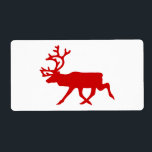Red Reindeer / Västindiou Silhouette Fraktsedel<br><div class="desc">Röda renar/Västindiou Silhouette. Globe Trotters specialiserar sig på idiosynkratiskt bildmaterial från hela världen. Här hittar du unika hälsningskort,  vykort,  Poster,  Mousepads med mera.</div>
