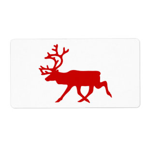 Red Reindeer / Västindiou Silhouette Fraktsedel