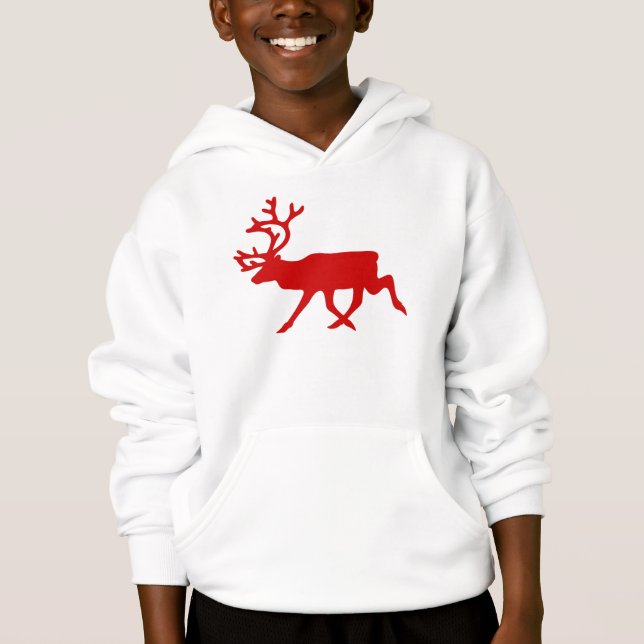 Red Reindeer / Västindiou Silhouette T-shirt (Framsida)