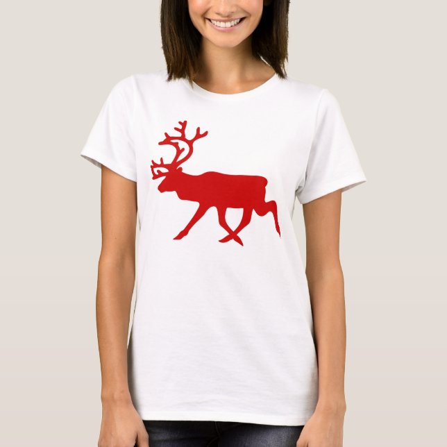Red Reindeer / Västindiou Silhouette Tee (Framsida)