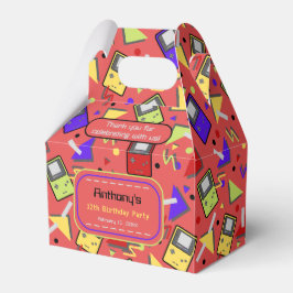 Red Retro Gaming Birthday Presentaskar