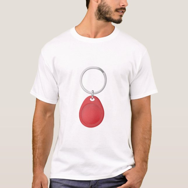 Red RFID nyckel fob T Shirt (Framsida)