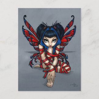 "Red Ribbon Fairy" vykort