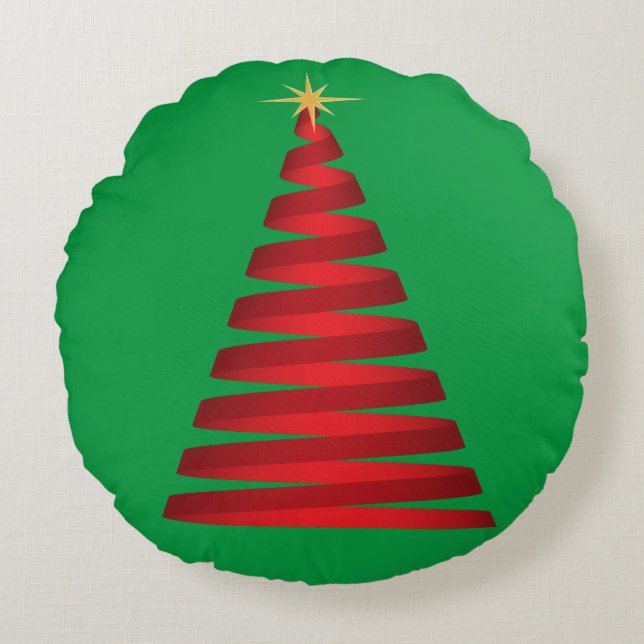 RED RIBBON JULGRAN RUND KUDDE (Framsidan)