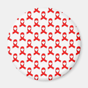 Red Ribbon Mönster Magnet