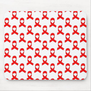 Red Ribbon Mönster Musmatta