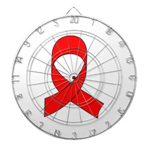 Red Ribbon Teckning Darttavla