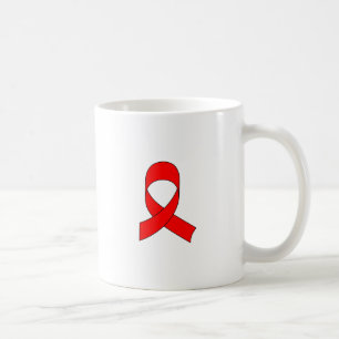 Red Ribbon Teckning Kaffemugg
