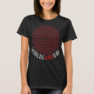 Red Ribbon Världsdagen för Aids om hiv-Aids T Shirt