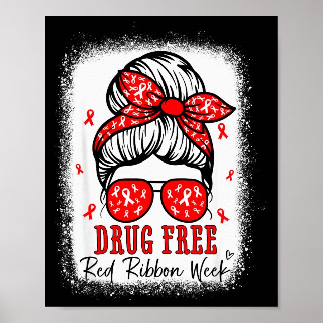 Red Ribbon Week-medvetenhet Coquette drogmissbruk  Poster (Framsidan)