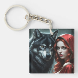Red riding hood an his wolf 