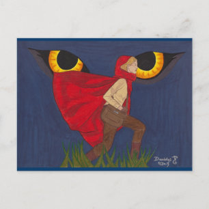 "Red Riding Huva" av Daedelys Vykort
