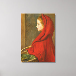 Red Riding Huva (av John Everett Millais) Canvastryck