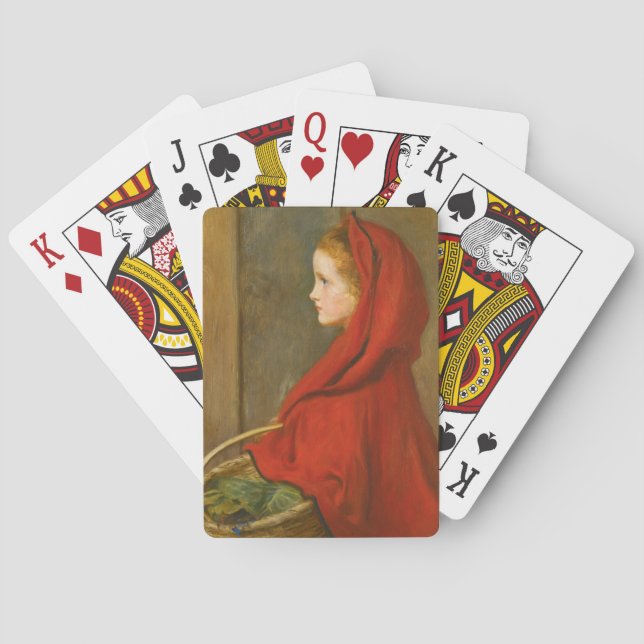 Red Riding Huva (av John Everett Millais) Casinokort (Baksidan)