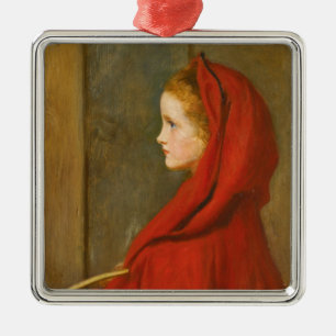 Red Riding Huva (av John Everett Millais) Julgransprydnad Metall
