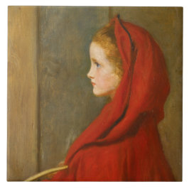 Red Riding Huva (av John Everett Millais) Kakelplatta