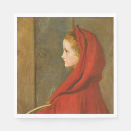 Red Riding Huva (av John Everett Millais) Pappersservett