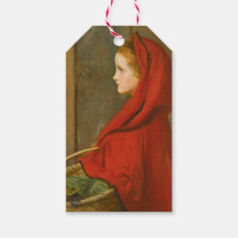 Red Riding Huva (av John Everett Millais) Presentetikett