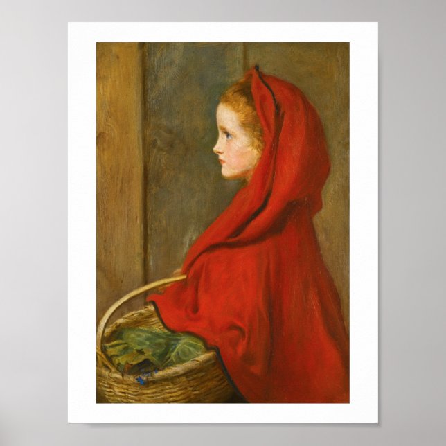 Red Riding Huva by Millais Poster (Framsidan)