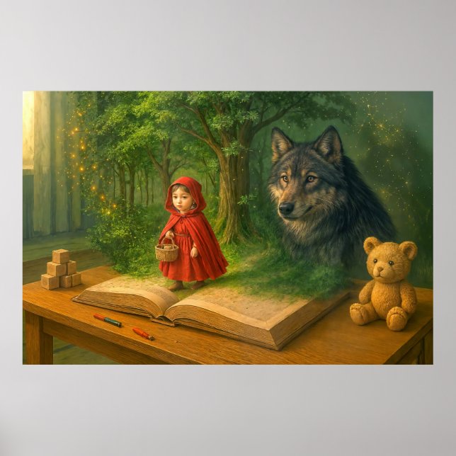 Red Riding Huva i magiska barnrum Poster (Framsidan)