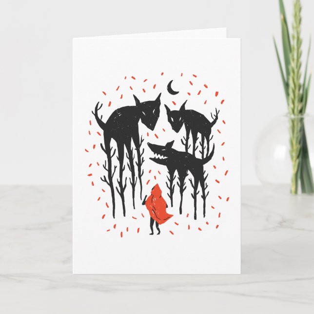 Red Riding Huva Kort (Framsida)
