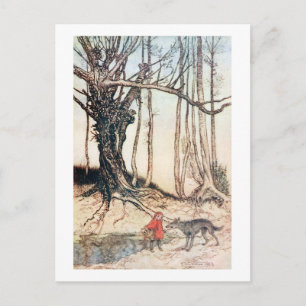 Red Riding Huva Vykort