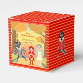 Red RidingHood Girl Födelsedagsfest Presentaskar