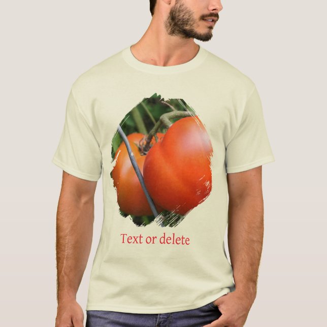 Red Ripe Tomatoes Gardeners Nature T Shirt (Framsida)