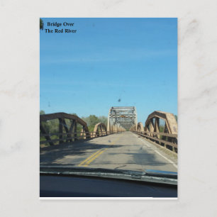 Red River Bridge till Oklahoma Vykort