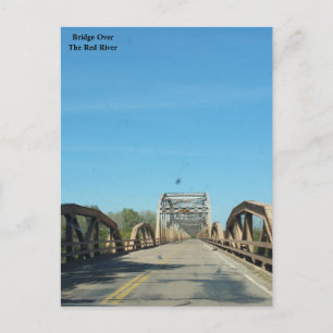 Red River Bridge till Oklahoma Vykort