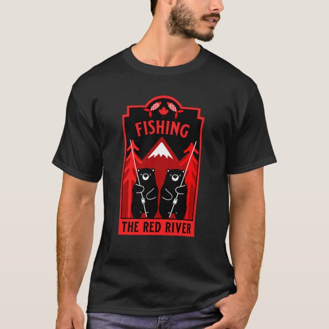 Red River Fishing Canada T Shirt (Framsida)