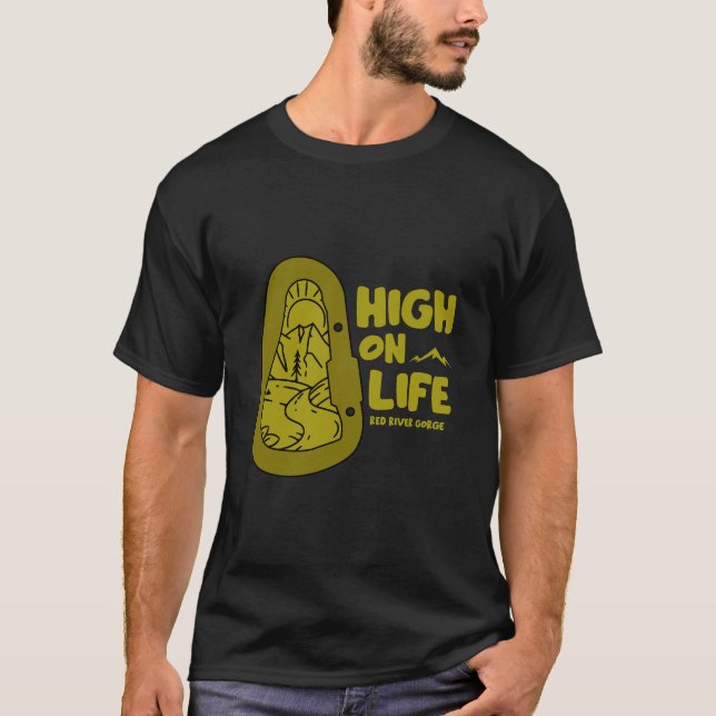 Red River Gorge Alpinism USA T Shirt (Framsida)