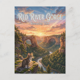 Red River Gorge geologiska område USA Vykort