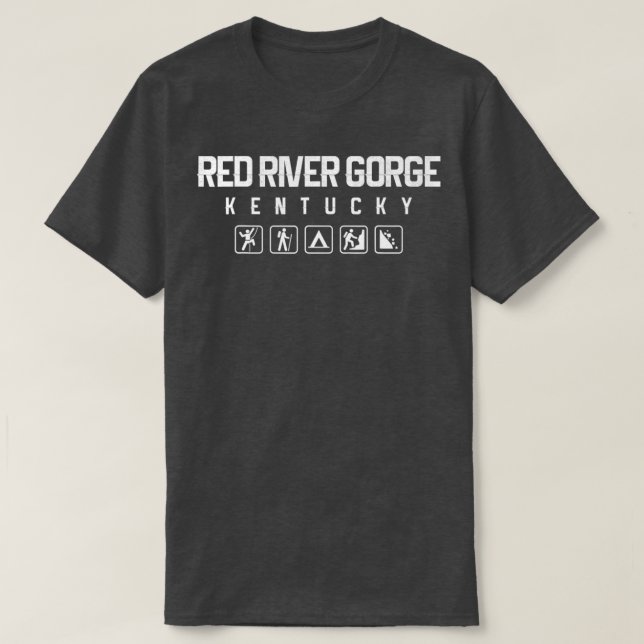 Red River Gorge Kentucky utomhus T Shirt (Design framsida)