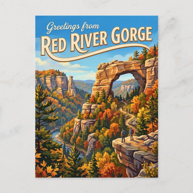 Red River Gorge USA Vykort (Framsida)