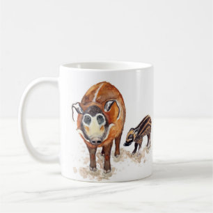 Red River Hog Artwork Mugg
