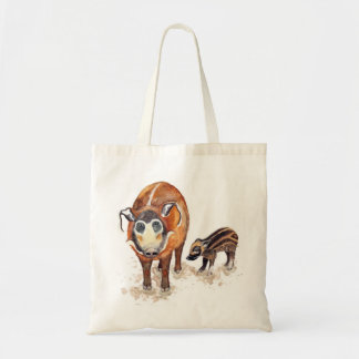 Red River Hog Artwork Tote Bag Tygkasse