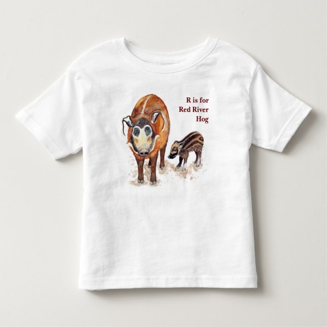 Red River Hog T-shirt för Spädbarn och Kids (Framsida)