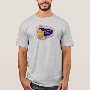 Red River klyfta som klättrar Carabiner T-shirt