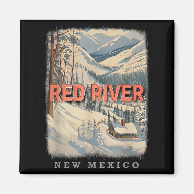 Red River New mexico Nm Skiing Extravaganza Sd778 Magnet (Framsidan)