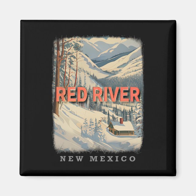 Red River New mexico Nm Skiing Extravaganza Sd778 Magnet (Framsidan)