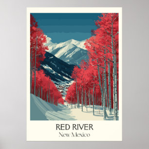 Red River New Mexico Vinterresa Poster