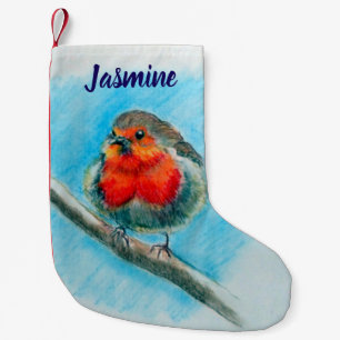 Red Robin Festive Liten Julstrumpa