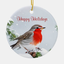 Red Robin Helgdag jul Ornament