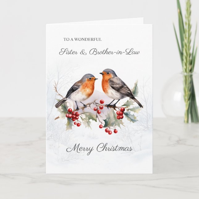 Red Robin Holly Sister Brother-in-Law-jul Kort (Framsida)