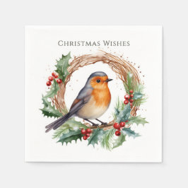 Red Robin Holly Wandejul Pappersservett