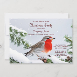 Red Robin-inbjudan till Helgdag i Party Inbjudningar