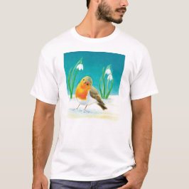 Red Robin och Snowdrops T Shirt