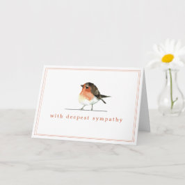Red Robin - Simple Elegant Sympathy Kort